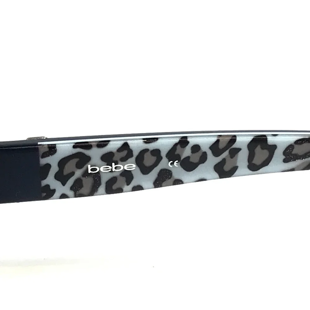 Bebe Eyeglasses Frames LUVAH GRRRL BB5089 414 MIDNIGHT Blue Half Rim 53-17-135
